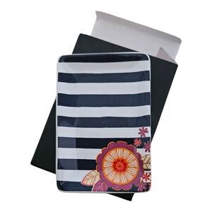 THIRTY-ONE Keepsake Tray Cabana Stripe w/ Tropic Pop Floral - NIB